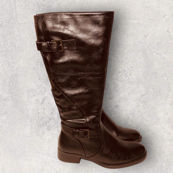 Yuu Ripple Over The Calf Boots Women's Size 7 New - Picture 2 of 10